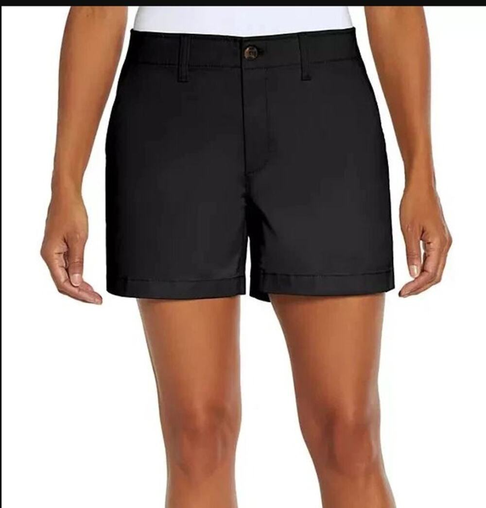 Gap Classic Mid Rise Chino Shorts Size 16 True Black 5” Inseam NWT